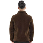 Double-sided Wear Polo Collar Jacket Men's Fur One-piece Velvet Padded Coat