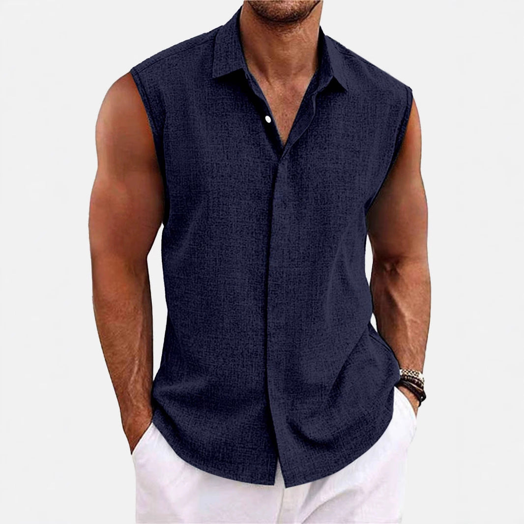 Summer Lapels Button Beach Shirt