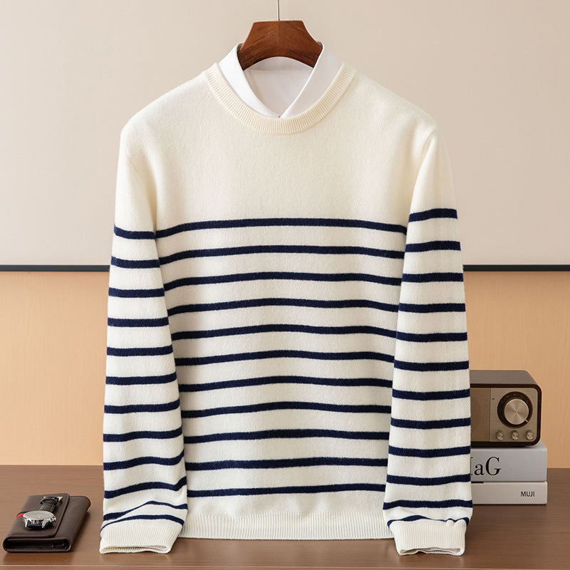 Men's Fashion Round Neck Long Sleeve Sweater