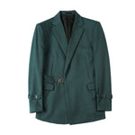 Men's New Personalized Ruan Handsome Casual Suit Top Texture Trendy Buckle Design British Style Suit Coat